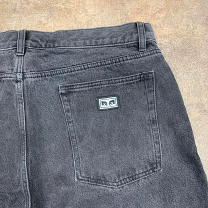 Obey baggy black denim jeans