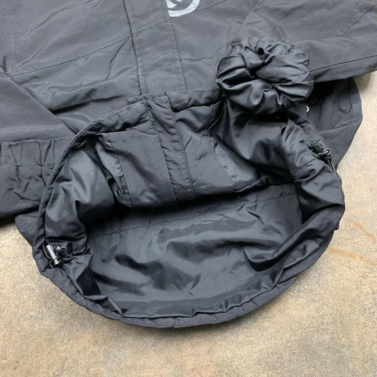 Animal 00s black grey graphic utilised zip jacket