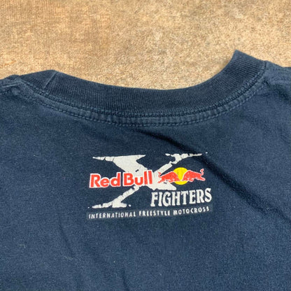 Fox Racing x Red Bull 00s navy grey graphic tee