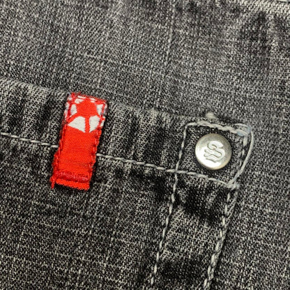 Southpole 00s red tab black grey baggy denim jeans