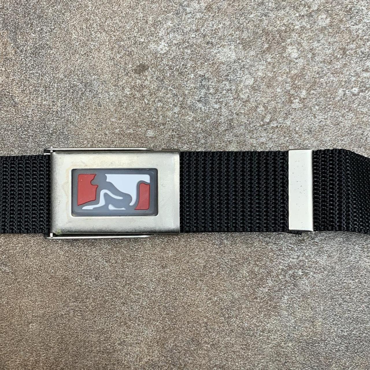 Drunknmunky 00s black webbed buckle belt