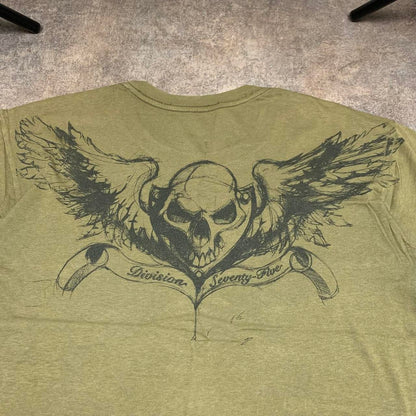 Oakley Flying Tiger 00s khaki grunge graphic tee