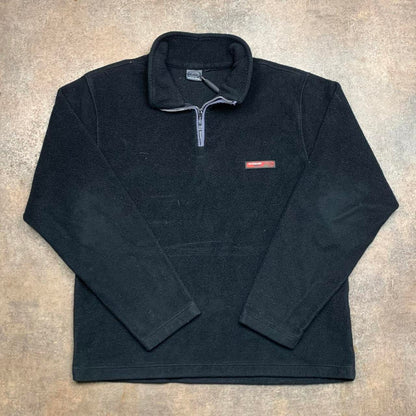 Quiksilver 90s black fleece sweater