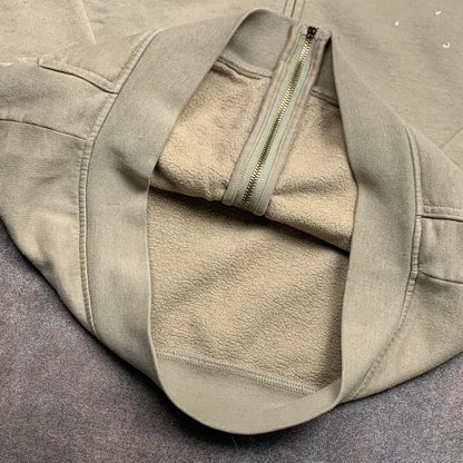 Billabong 00s graphic cream baggy zip hoodie