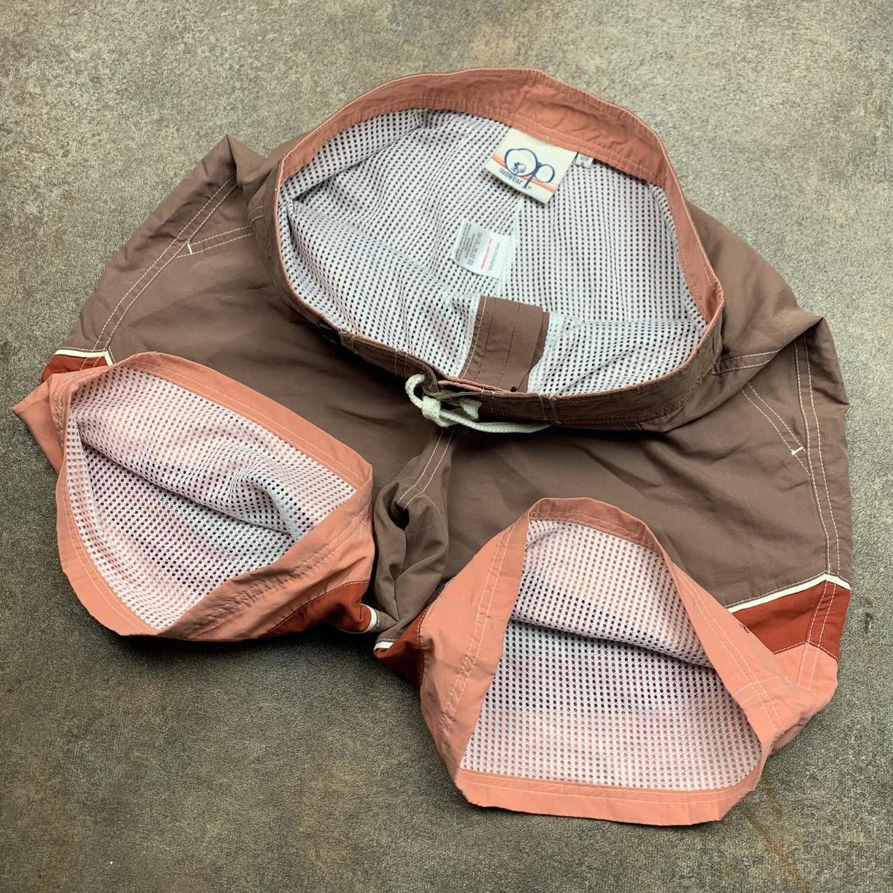 Ocean Pacific 00s brown pink baggy boardshorts