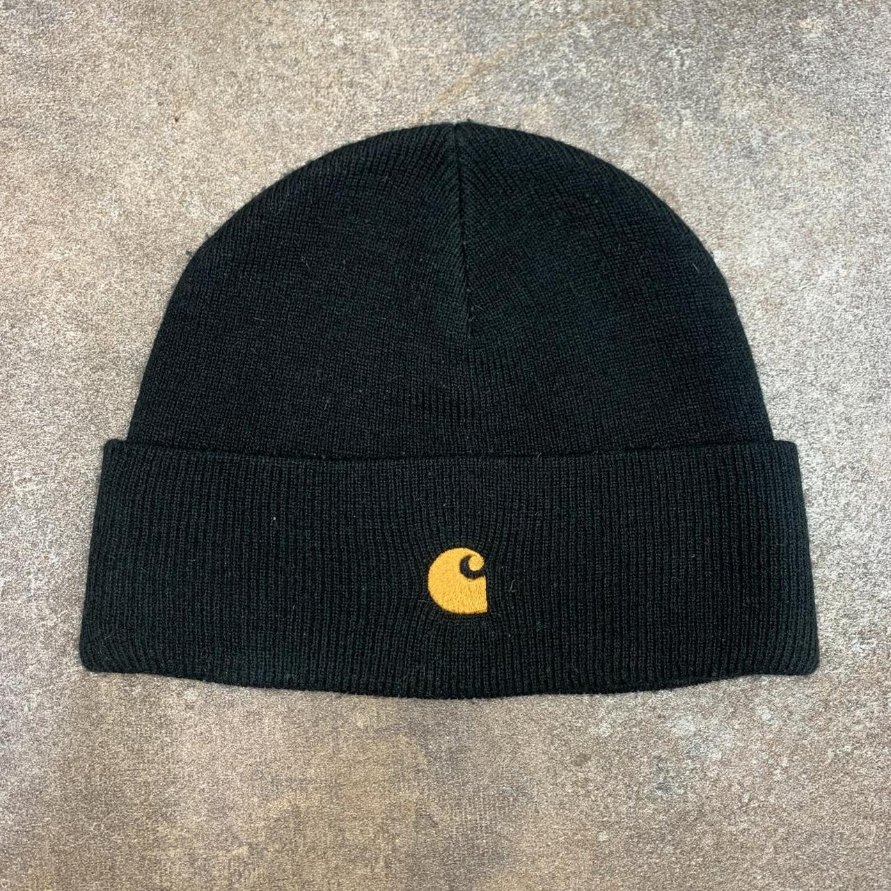 Carhartt W.I.P black logo beanie