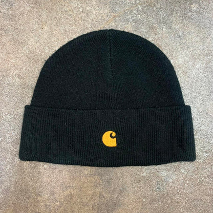 Carhartt W.I.P black logo beanie