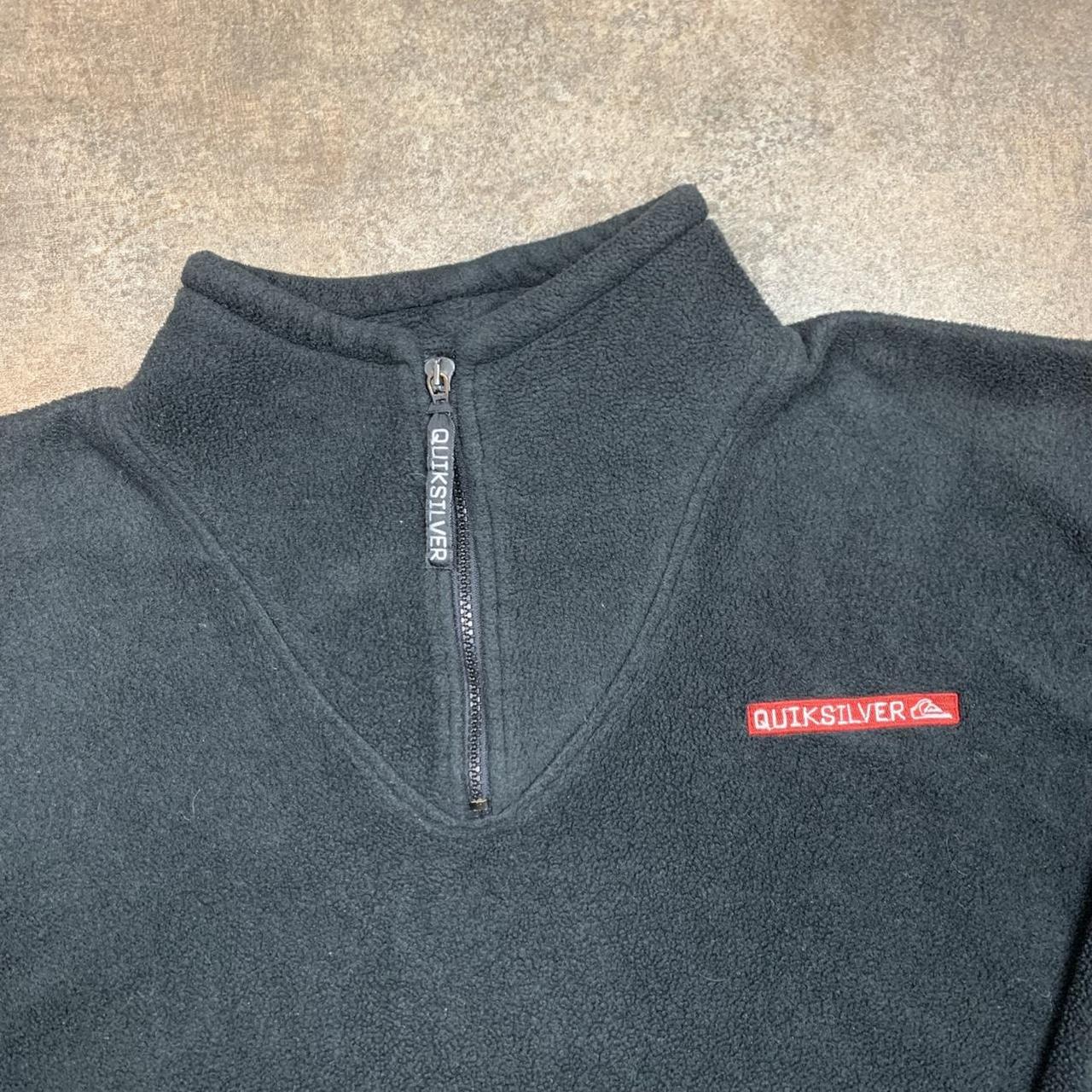 Quiksilver 90s polartec black fleece sweater