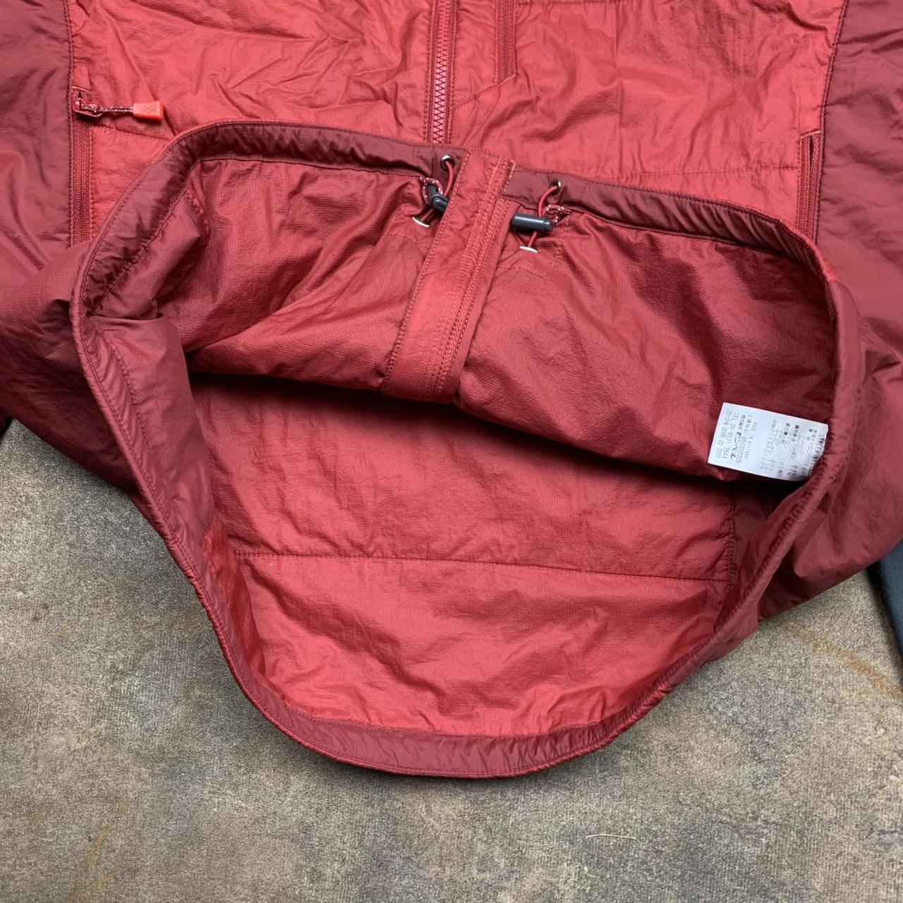 Montbell red maroon utilised windbreaker coat