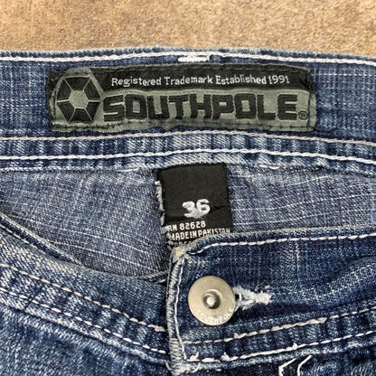 Southpole 00s baggy navy blue denim jeans