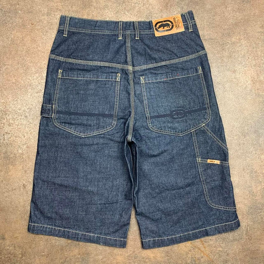 Ecko Unltd. 00s navy baggy graphic carpenter jorts
