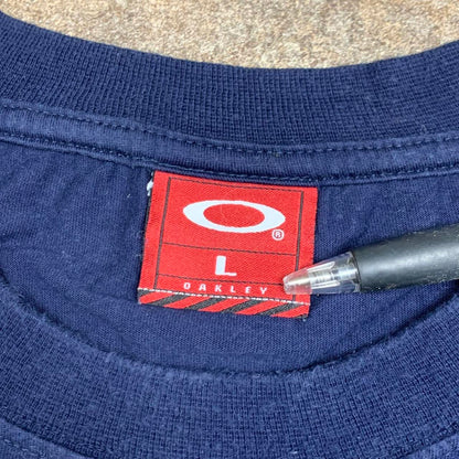 Oakley Software 00s navy static icon graphic tee