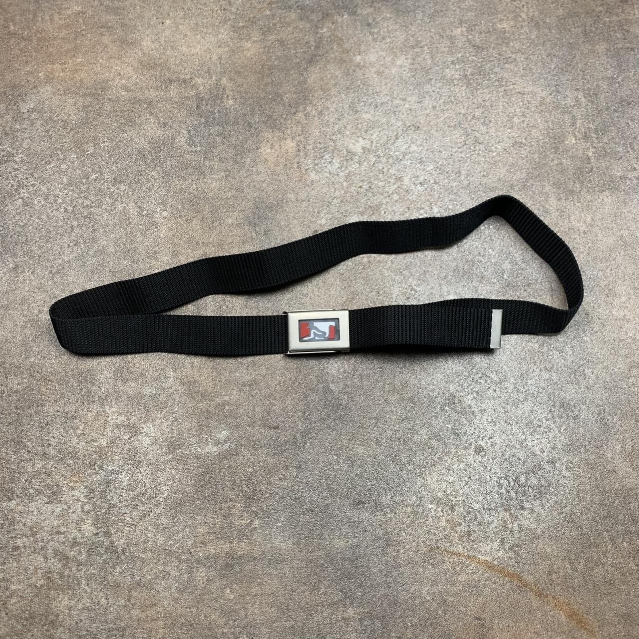 Drunknmunky 00s black webbed buckle belt