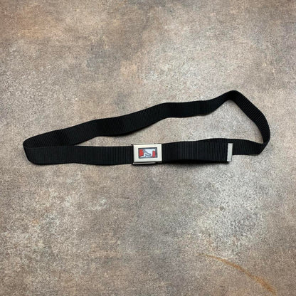 Drunknmunky 00s black webbed buckle belt