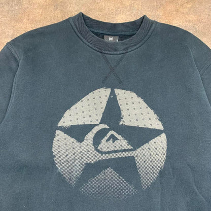 Quiksilver 00s boxy graphic sweater (M)