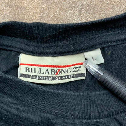 Billabong 00s graphic black grunge tee
