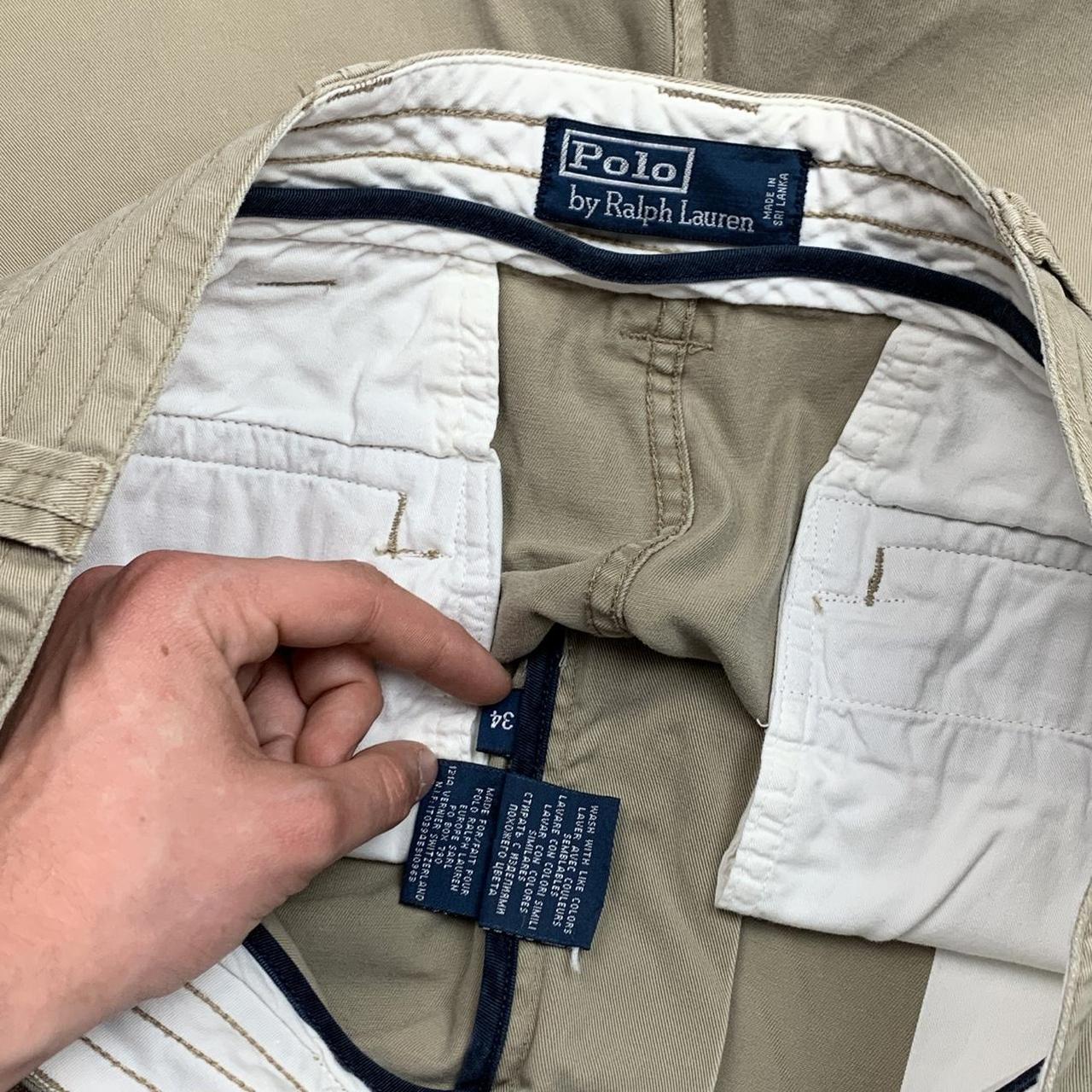 Polo Ralph Lauren 00s beige baggy cargo shorts