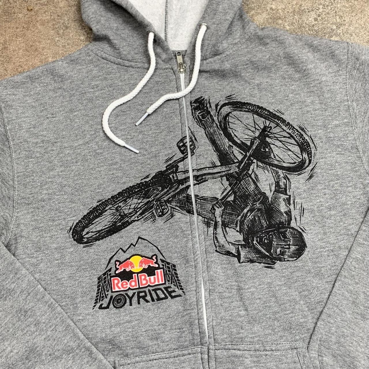 Fox Racing x Red Bull graphic grey zip hoodie