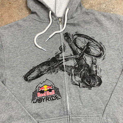 Fox Racing x Red Bull graphic grey zip hoodie
