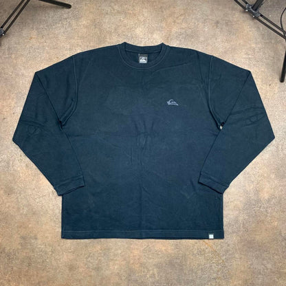 Quiksilver 90s black graphic knit jumper