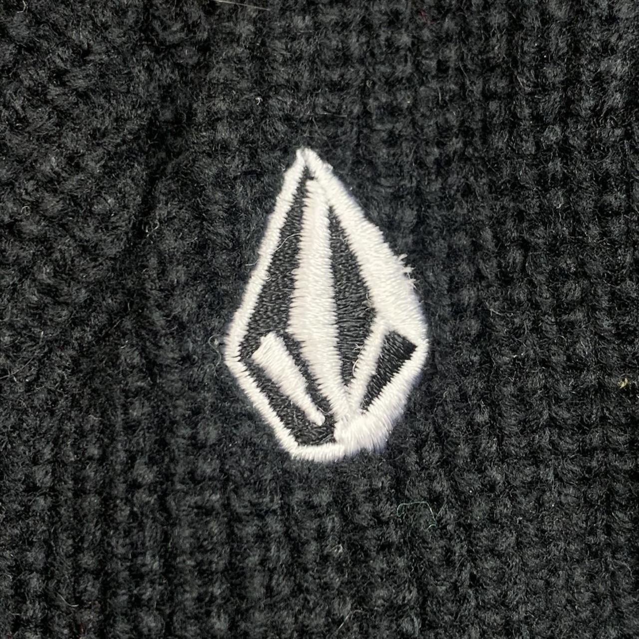 Volcom black logo beanie