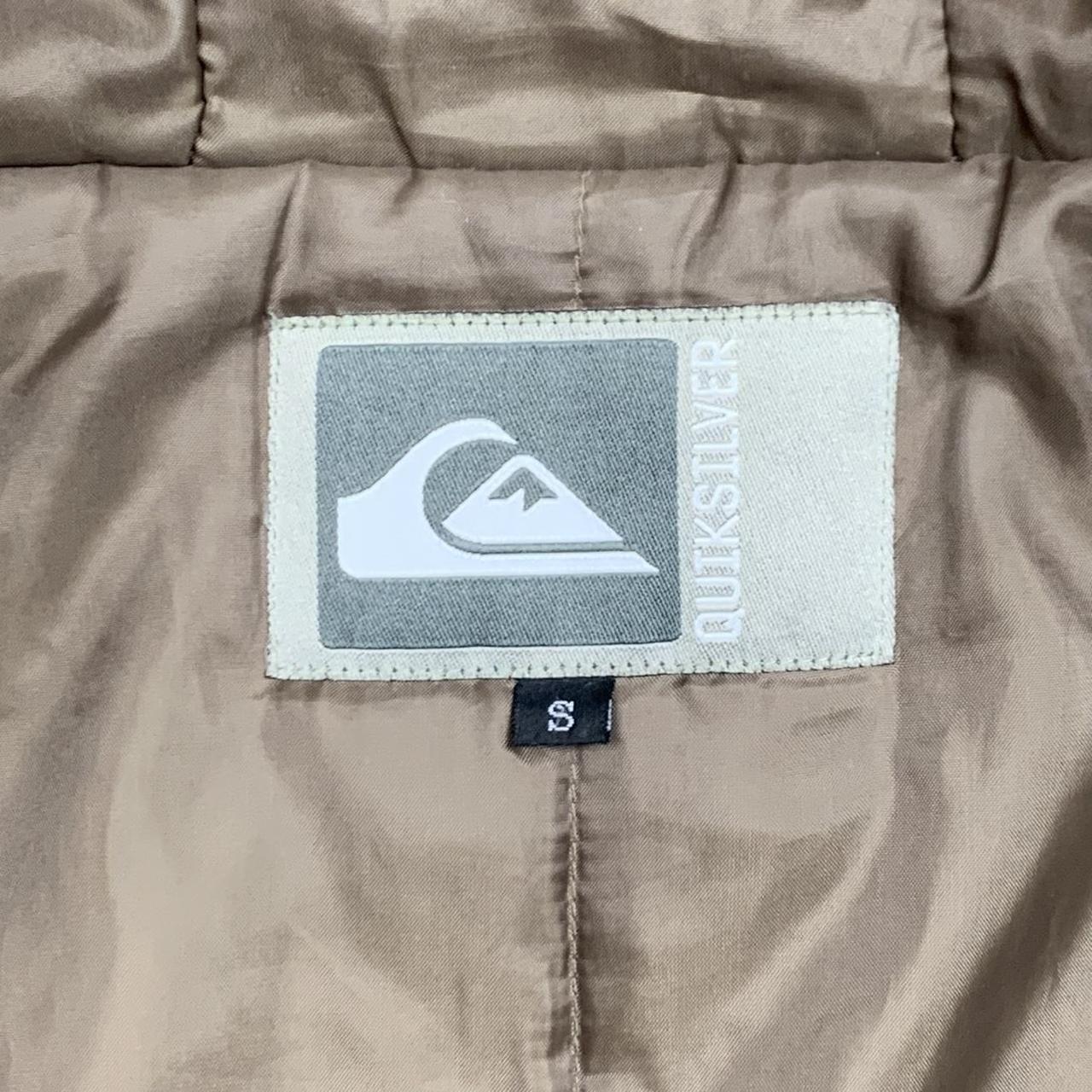 Quiksilver 90s cream beige fur hood parka