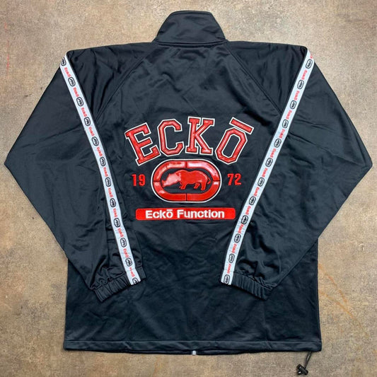 Ecko Function 00s graphic black red zip jacket