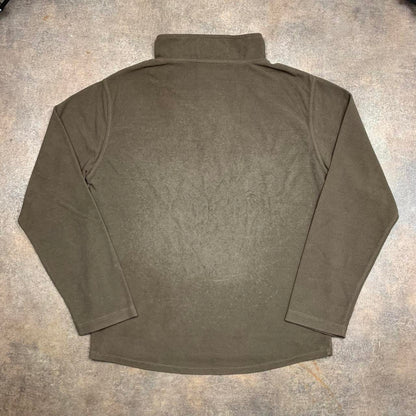 Animal 00s graphic brown quarter zip fleece