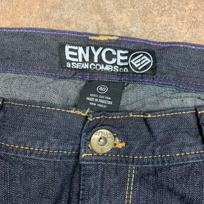 Enyce 00s graphic baggy navy jeans