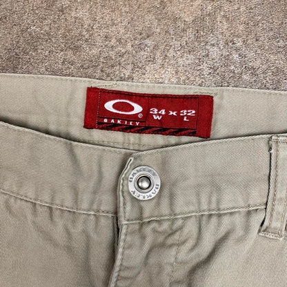 Oakley Software 00s cream beige baggy jeans