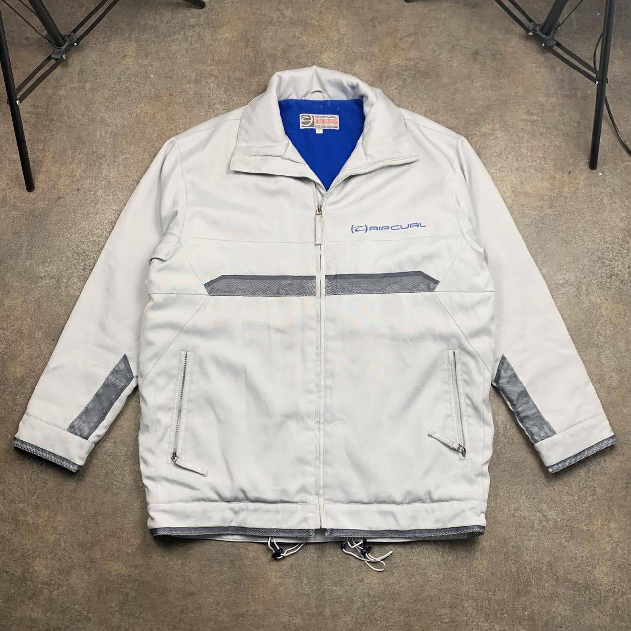 Rip Curl 00s white graphic utilised jacket