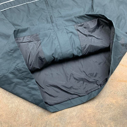 Quiksilver 90s black grey lined zip jacket