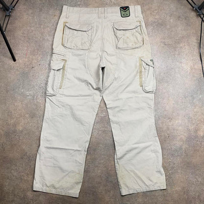 Oakley 00s baggy cream cargo trousers