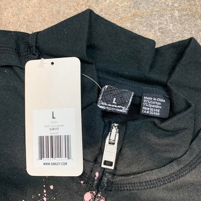 Oakley 00s graphic black faded zip jumper