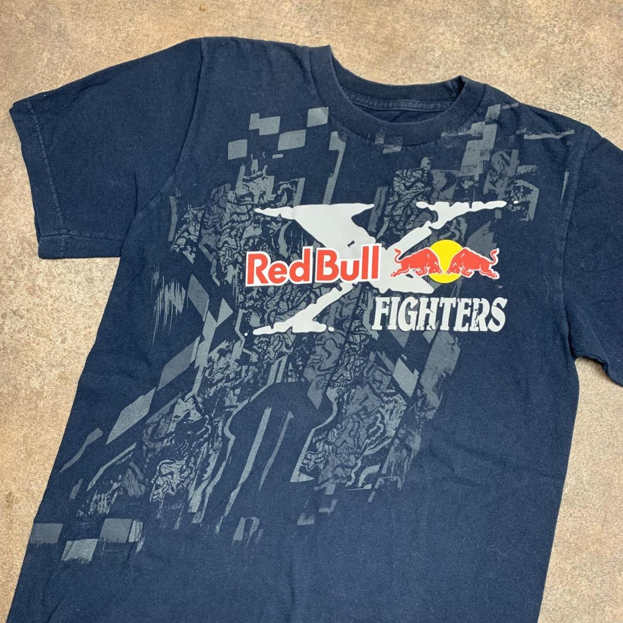 Fox Racing x Red Bull 00s navy grey graphic tee