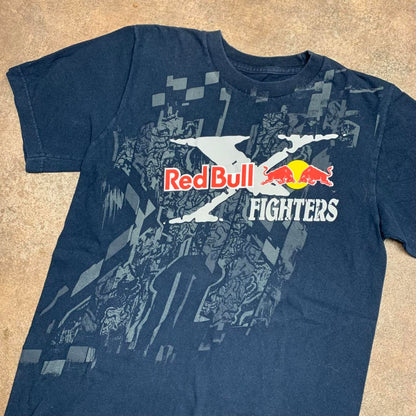 Fox Racing x Red Bull 00s navy grey graphic tee