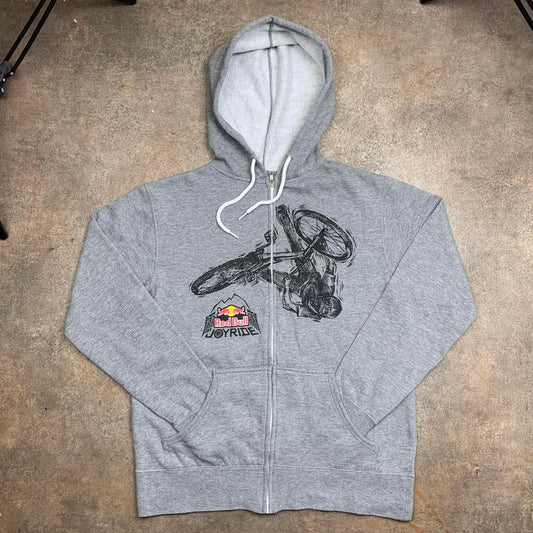 Fox Racing x Red Bull graphic grey zip hoodie