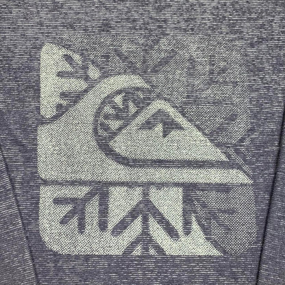Quiksilver 90s navy blue graphic long sleeve tee