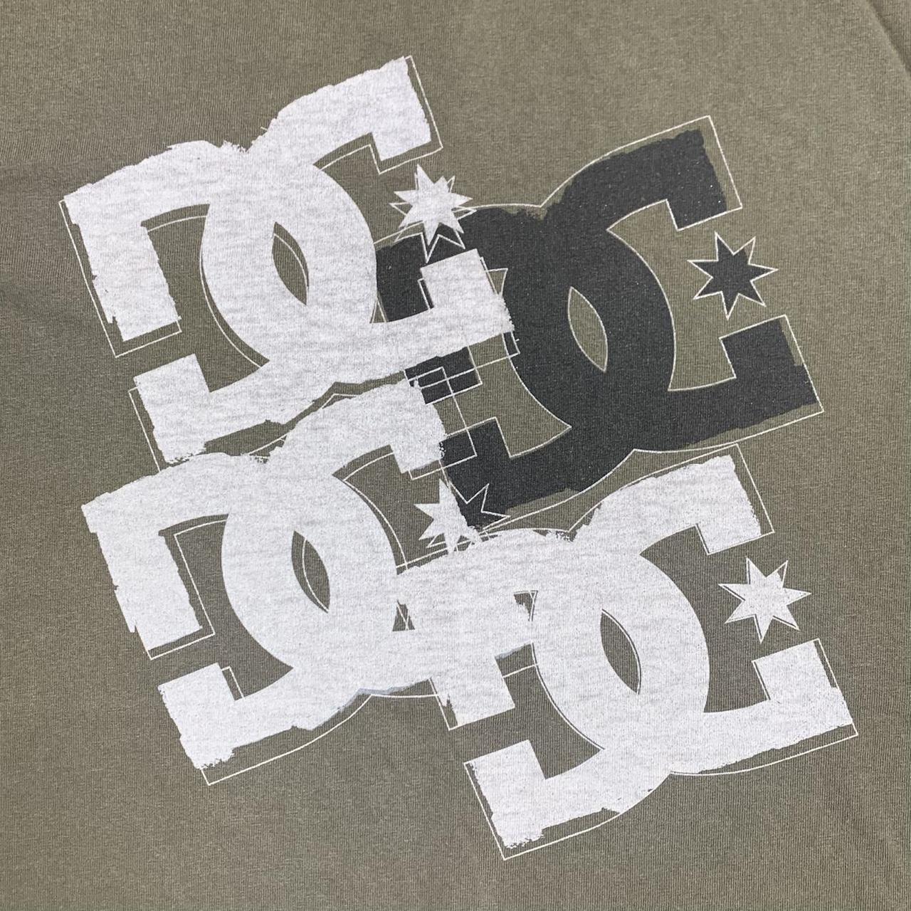 DC Shoes 00s graphic brown white tee