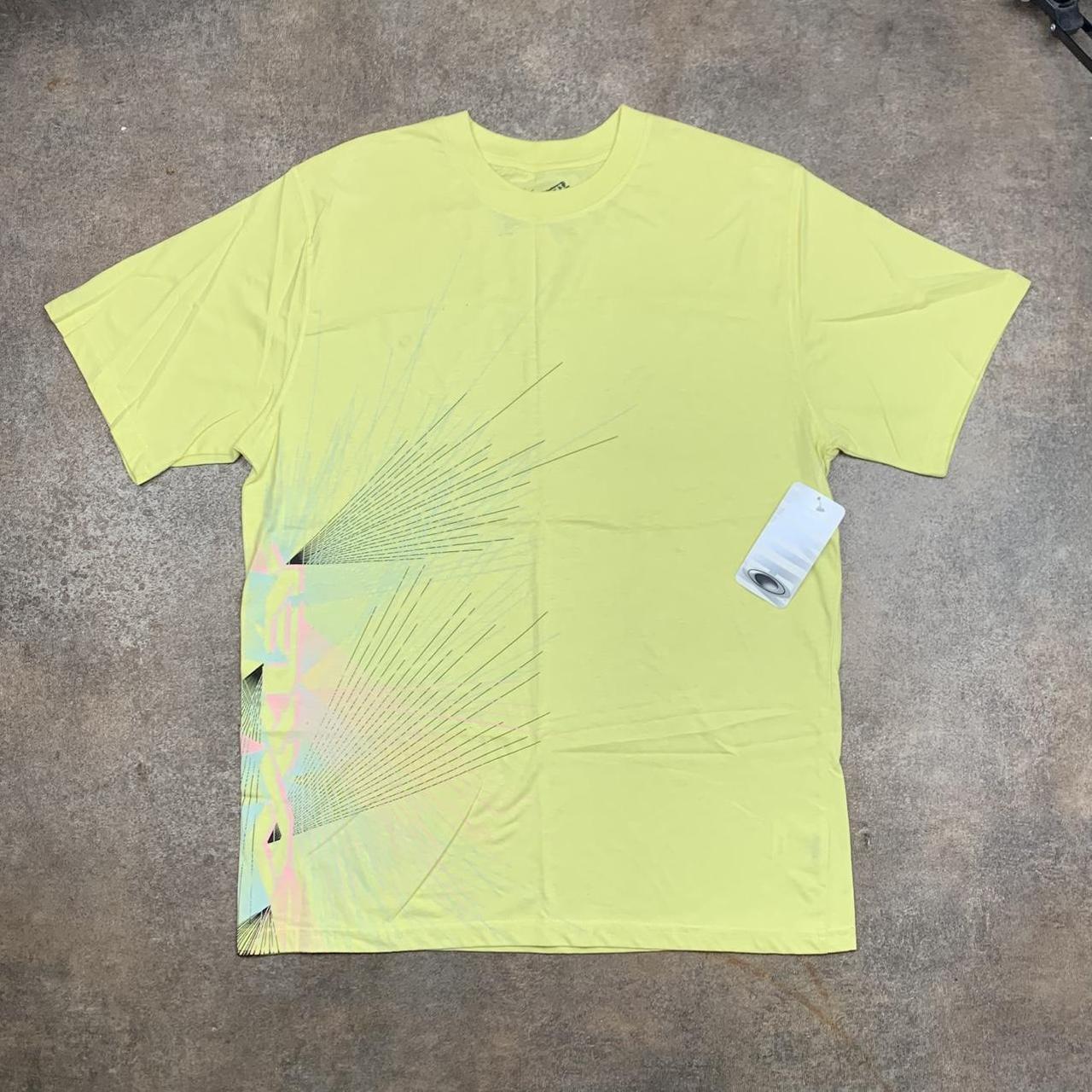 Oakley 00s yellow graphic logo tee