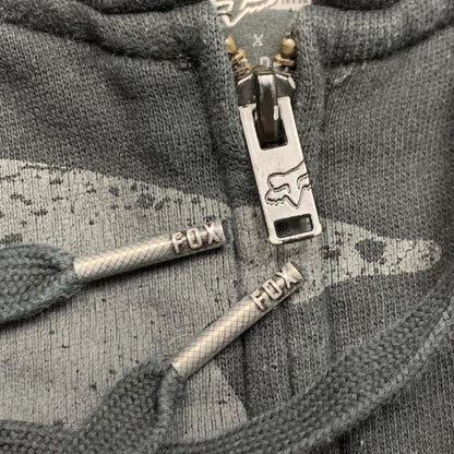 Fox Racing x Red Bull 00s black graphic zip hoodie