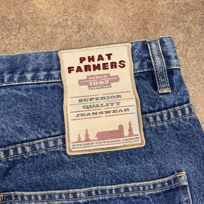 Phat Farm 90s blue baggy carpenter denim jeans