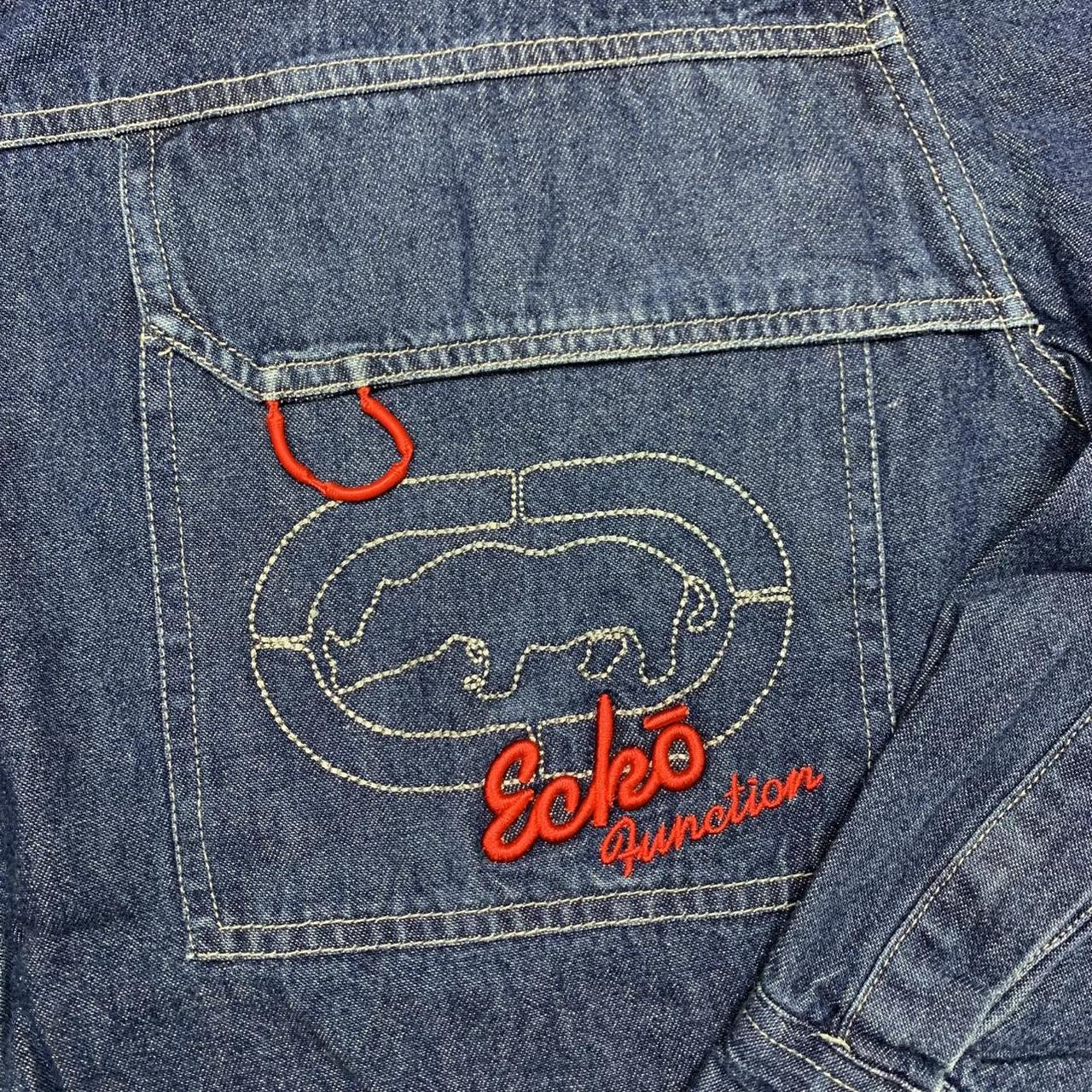 Ecko Function 00s navy graphic denim jacket