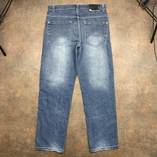 Southpole 00s baggy navy blue denim jeans