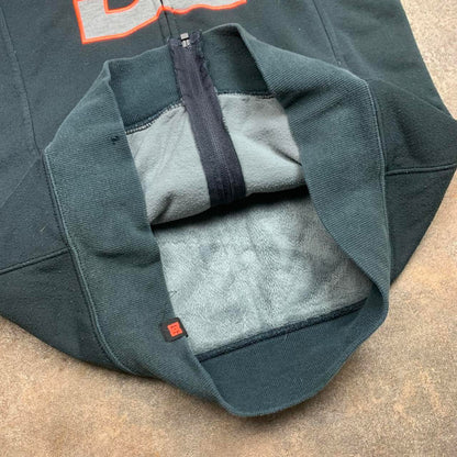 DC Shoes grunge black zip fleece lined hoodie