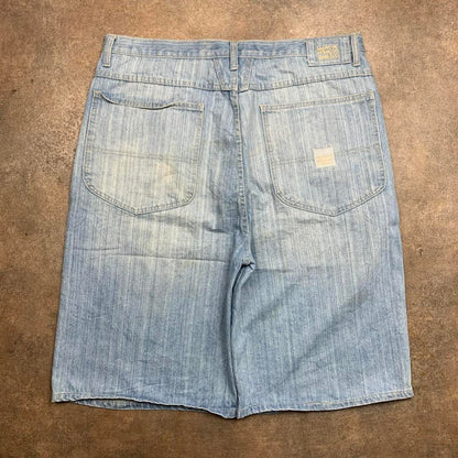Marithé + François Girbaud 00s baggy pale blue jorts