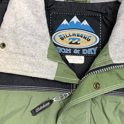 Billabong heavy weather 90s black green jacket