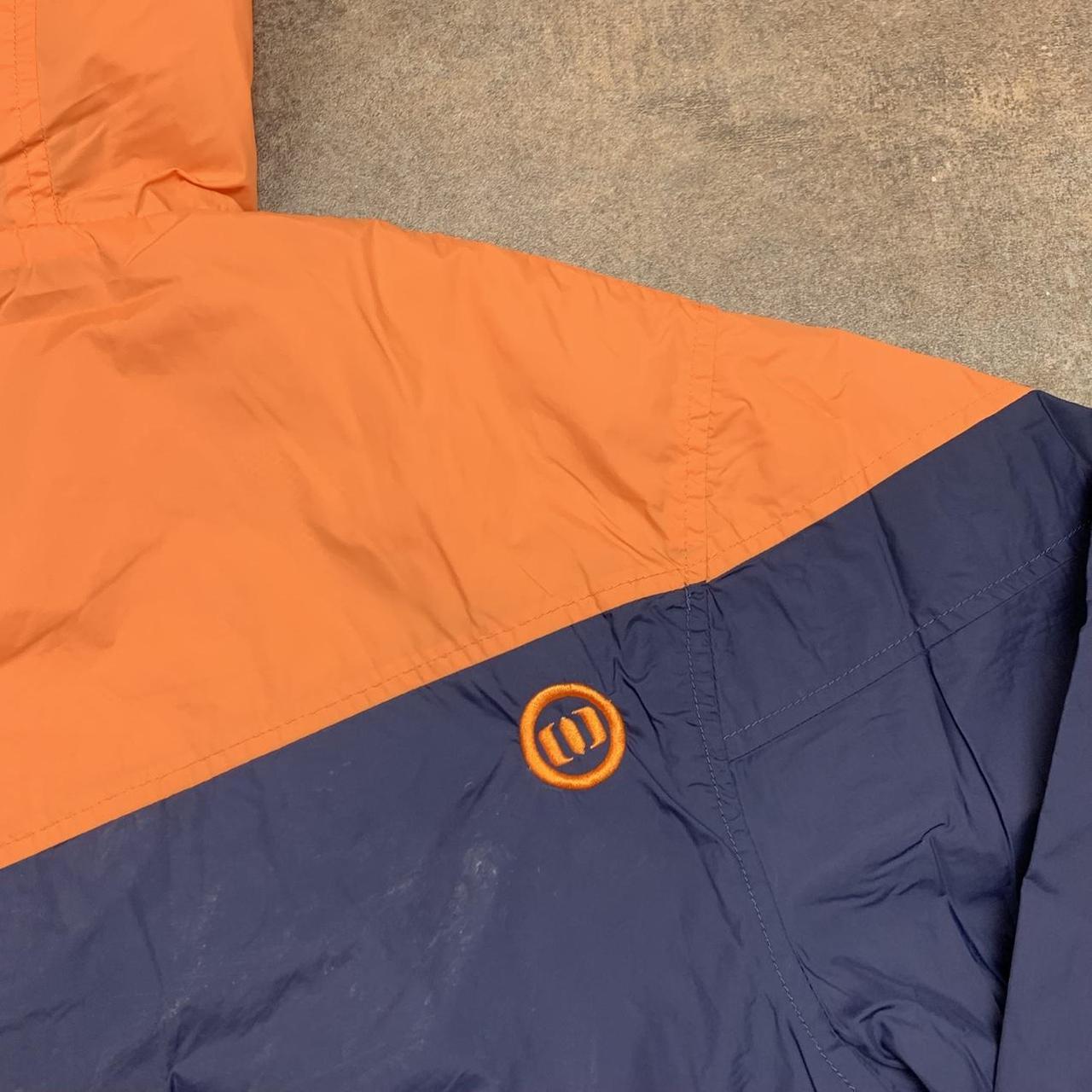 Animal 00s navy orange boxy zip jacket