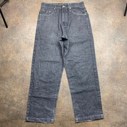 Southpole 00s graphic grey baggy grunge denim jeans