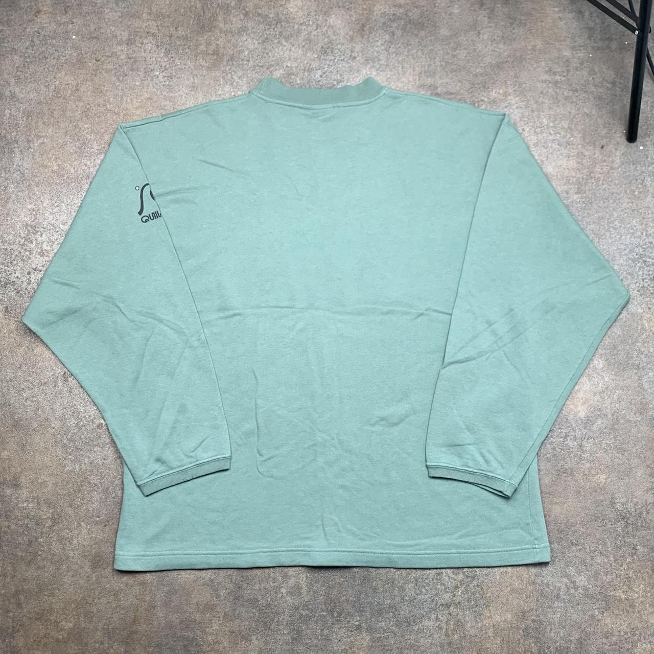 Quiksilver 90s green graphic boxy sweatshirt